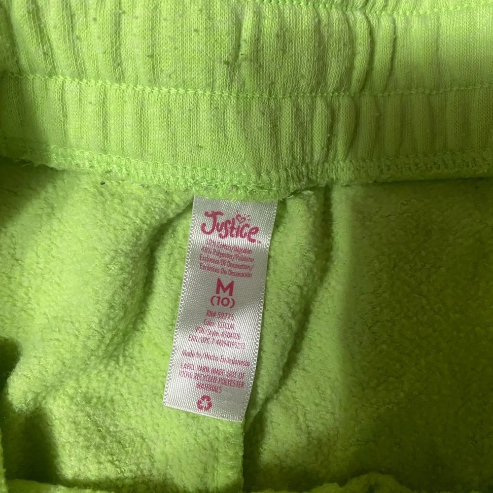 Justice‎ Lime Green Joggers with Black Stripe